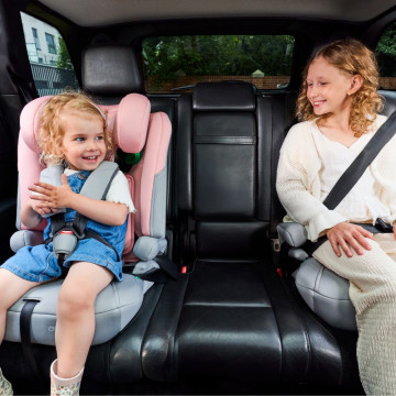 Autosedačka Kinderkraft I-COMFY 3v1 i-Size 76–150 cm (9–36 kg) růžová