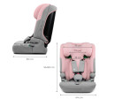 Autosedačka Kinderkraft I-COMFY 3v1 i-Size 76–150 cm (9–36 kg) růžová