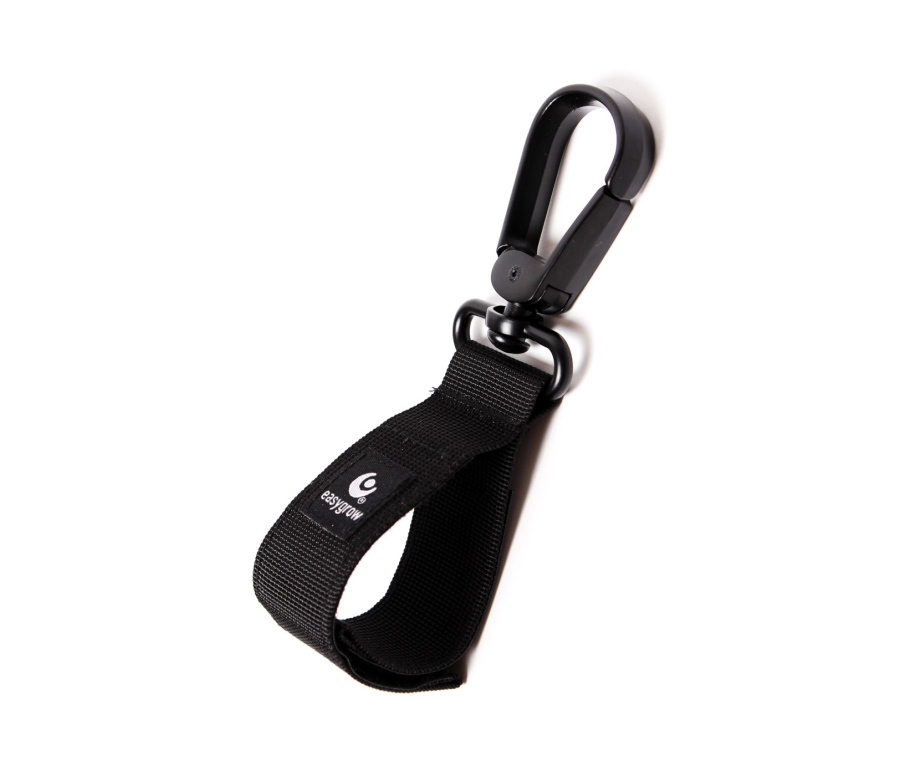 Úchyt velký pro zavěšení tašky na kočárek Black Úchyt velký pro zavěšení tašky na kočárek Black