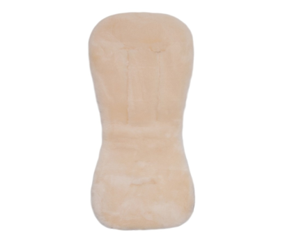 Podložka do kočárku jehněčí kůže Off White