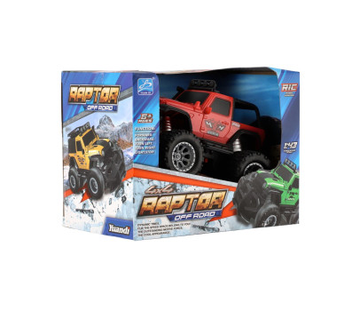 Auto RC Off-Road terénní plast 14cm na baterie 27MHz 2 barvy v krabičce 16x12x10cm