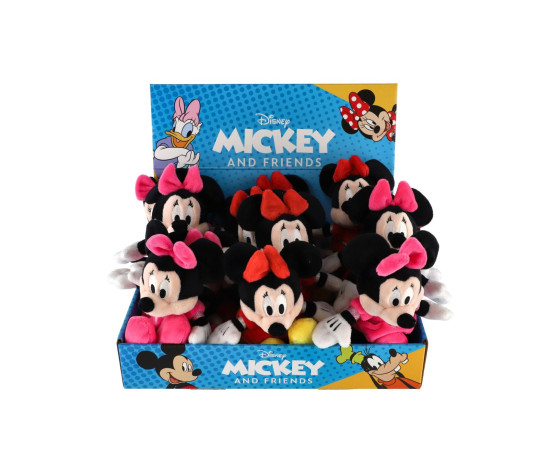 Minnie Mouse plyšová 2 barvy 12ks v boxu