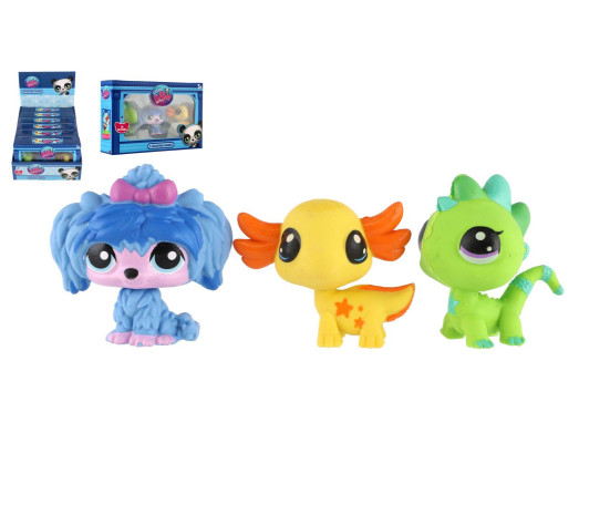 Figurka 3ks Littlest Pet Shop gumovací v krabičce 6ks v boxu
