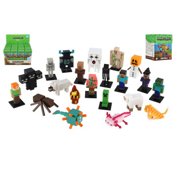 Figurka Minecraft 3D Toppeez mix druhů v krabičce 24ks v boxu
