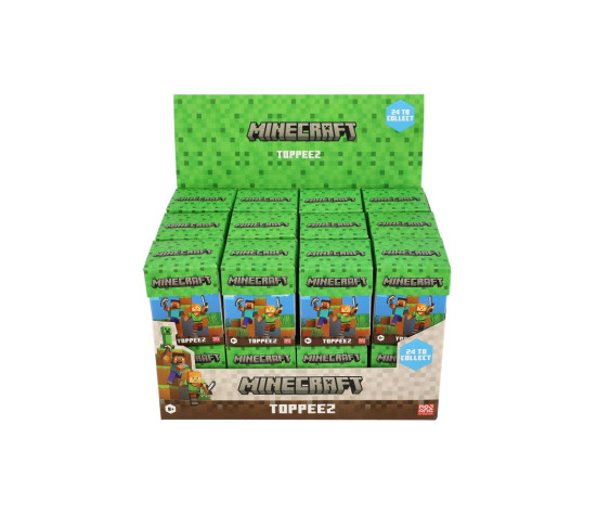 Figurka Minecraft 3D Toppeez mix druhů v krabičce 24ks v boxu