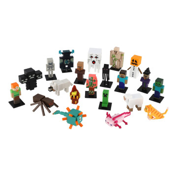 Figurka Minecraft 3D Toppeez mix druhů v krabičce 24ks v boxu