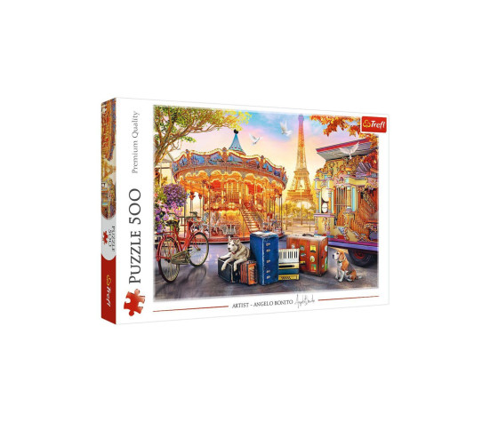 Puzzle Prázdniny v Paříži 500 dílků 48x34cm v krabici 40x27x4,5cm