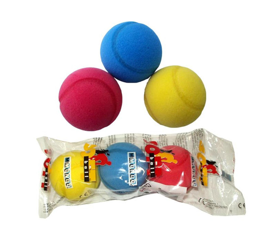 Míček soft tenis 3 ks 7cm v sáčku