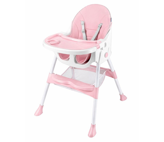 Jídelní židlička Baby Mix Nora dusty pink, Růžová