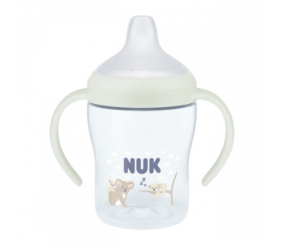 Kojenecká láhev NUK Perfect Match na učení svíticí ve tmě Koala 150 ml, Béžová