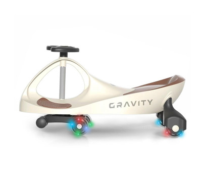 Dětské gravitační odrážedlo Gravity Milly Mally beige brown, Béžová