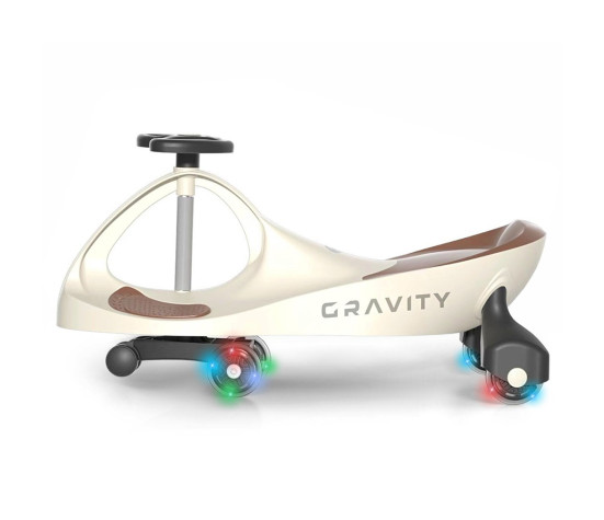 Dětské gravitační odrážedlo Gravity Milly Mally beige brown, Béžová