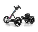 Elektrická motokára s dálkovým ovládáním a LED efekty GOKART BOLT Milly Mally black, Černá