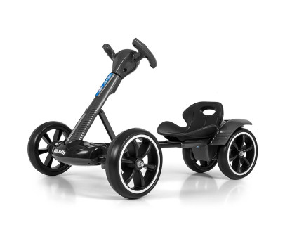 Elektrická motokára s dálkovým ovládáním a LED efekty GOKART BOLT Milly Mally black, Černá