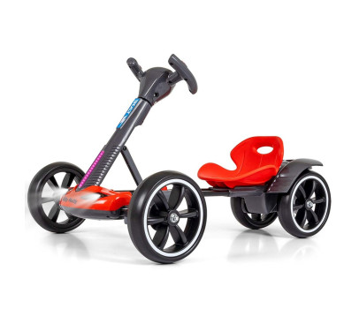 Elektrická motokára s dálkovým ovládáním a LED efekty GOKART BOLT Milly Mally red, Červená