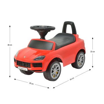 Dětské odrážedlo Milly Mally Porsche Cayenne S red, Červená