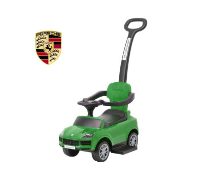 Dětské odrážedlo s vodící tyčí Milly Mally Porsche Cayenne green, Zelená