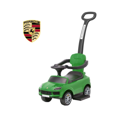 Dětské odrážedlo s vodící tyčí Milly Mally Porsche Cayenne green, Zelená