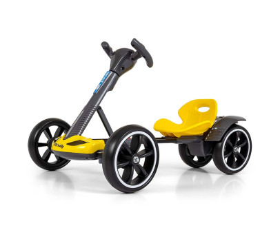 Elektrická motokára s dálkovým ovládáním a LED efekty GOKART BOLT Milly Mally yellow, Žlutá