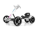 Elektrická motokára s dálkovým ovládáním a LED efekty GOKART BOLT Milly Mally white, Bílá