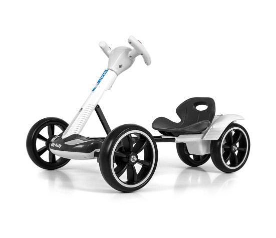Elektrická motokára s dálkovým ovládáním a LED efekty GOKART BOLT Milly Mally white, Bílá