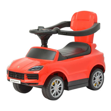 Dětské odrážedlo s vodící tyčí Milly Mally Porsche Cayenne red, Červená