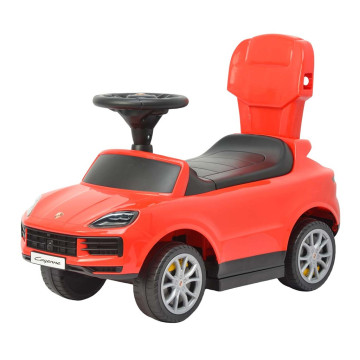 Dětské odrážedlo s vodící tyčí Milly Mally Porsche Cayenne red, Červená