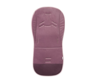 Oboustranná vložka do kočárku, velvet, bavlna, Květinky, růžové