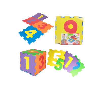 Pěnové puzzle čísla 10ks ve fólii