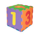 Pěnové puzzle čísla 10ks ve fólii