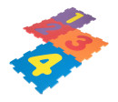 Pěnové puzzle čísla 10ks ve fólii