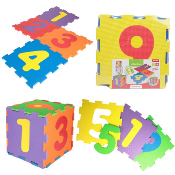 Pěnové puzzle čísla 10ks ve fólii