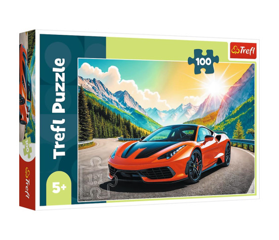 Puzzle Závod s časem 100 dílků 41x27,5cm v krabici
