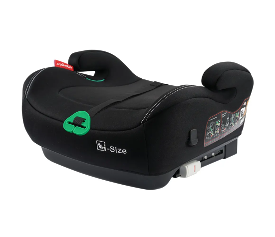 Podsedák do auta i-Size ISOFIX (125–150 cm / 15–36 kg) – dětský podsedák s držákem, černý