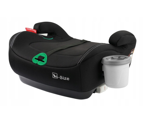 Podsedák do auta i-Size ISOFIX (125–150 cm / 15–36 kg) – dětský podsedák s držákem, černý