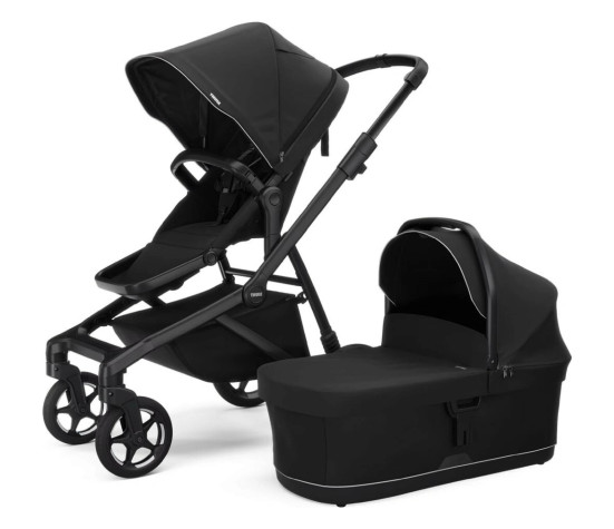 THULE SLEEK BLACK ON BLACK S KORBIČKOU