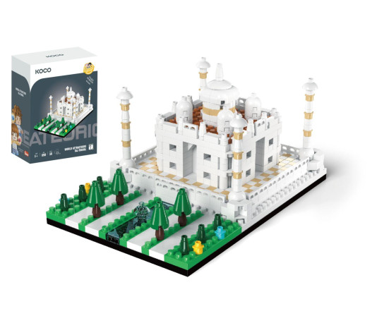 Stavebnice mini KOCO Taj Mahal plast 539 ks v krabičce 13x16,5x7cm