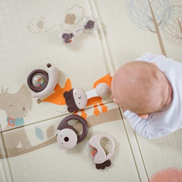 Chrastítko Baby Ono PARROT béžové,