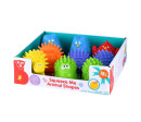 Míček zvířátko mačkací guma 6-8cm 9ks v boxu 18m+
