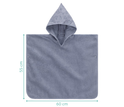 Fillikid dětské pončo dino blue