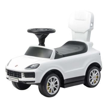 Dětské odrážedlo s vodící tyčí Milly Mally Porsche Cayenne white, Bílá