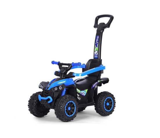 Dětské odrážedlo s vodící tyčí Milly Mally Wild 3v1 blue, Modrá