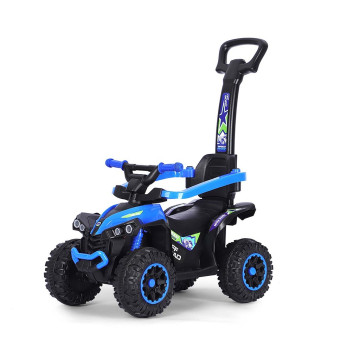 Dětské odrážedlo s vodící tyčí Milly Mally Wild 3v1 blue, Modrá