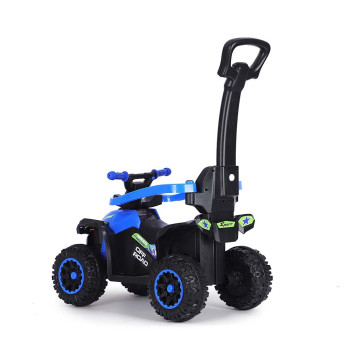 Dětské odrážedlo s vodící tyčí Milly Mally Wild 3v1 blue, Modrá