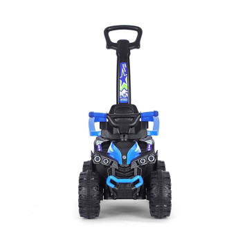 Dětské odrážedlo s vodící tyčí Milly Mally Wild 3v1 blue, Modrá