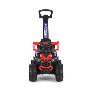 Dětské odrážedlo s vodící tyčí Milly Mally Wild 3v1 red, Červená