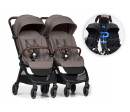 Connect Mini 2x kočárek s madlem Taupe