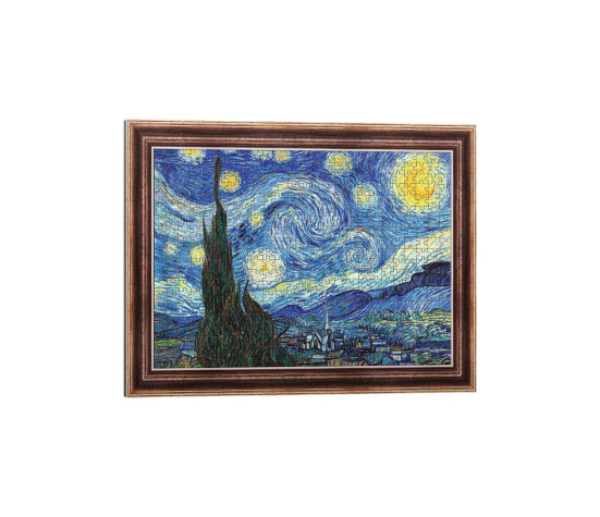 Puzzle deskové ArtFrame: Hvězdná noc - Vincent van Gogh 40x55,5cm 500 dílků ve fólii