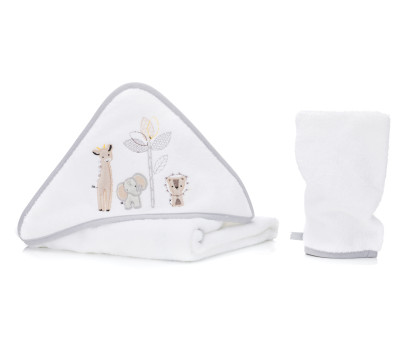 Fillikid osuška s kapucí + žínka safari white