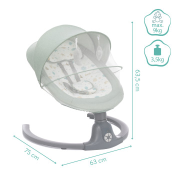 Fillikid elektrická lehačka Stella green